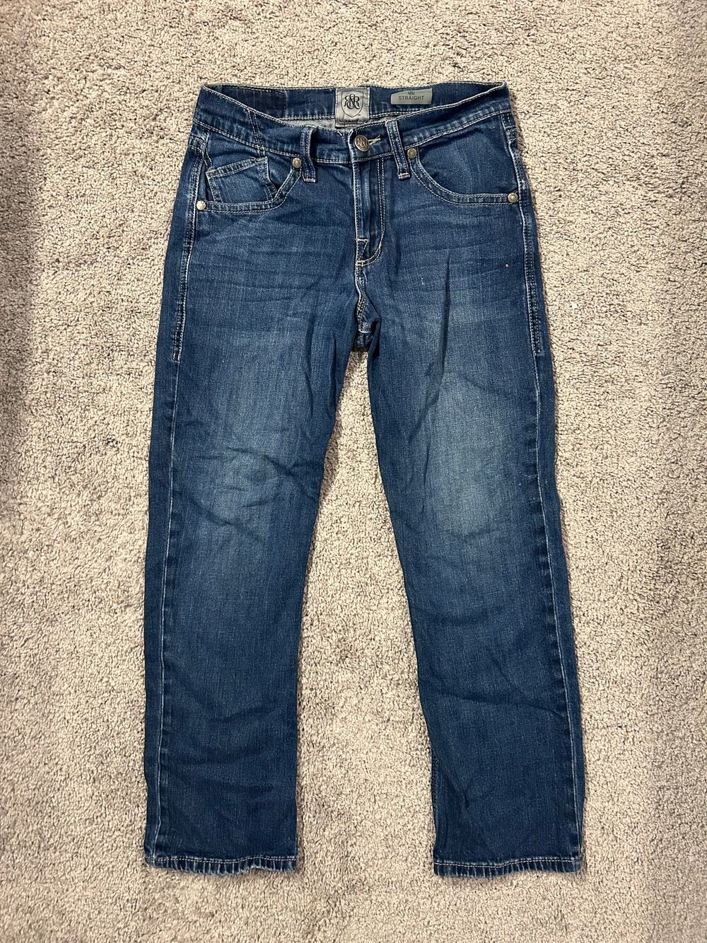Rock & Republic NEIL Mens straight-leg dark wash blue jeans 29x30